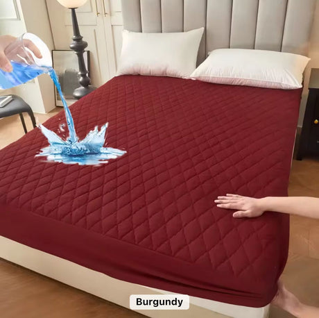 Quilted Waterproof Mattress Protectors – Multiple Sizes and Colors