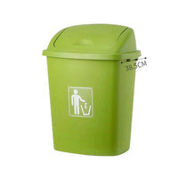 30L Swing Lid Dustbin – Large Capacity Waste Bin with Easy Swing Cover TRASH CANS Trash Cans