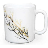 36 pcs Set 320 ml Mugs | Golden Fall Design | Rich and Elegant