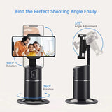 360 Rotation AI Tracking Camera Phone Stand Portable Rechargeable