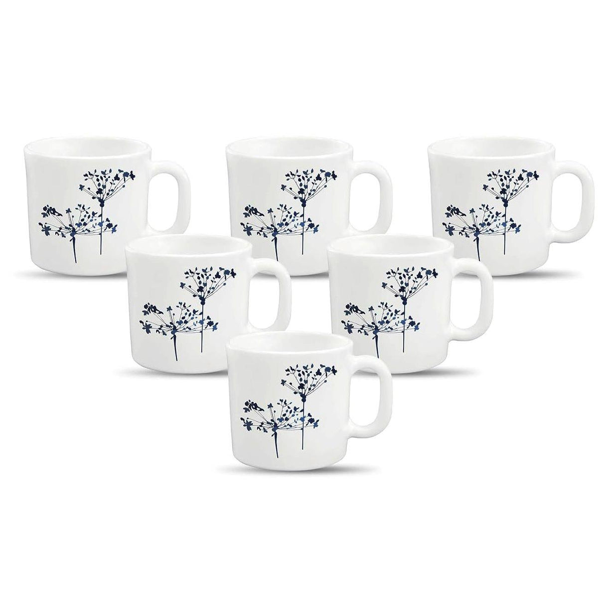 36pcs 29 cl Mugs | Aqua Spray | Refreshing and Vibrant | Porcelain