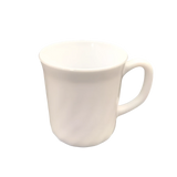 36pcs Set 29cl White Plain Mugs | Elegant 290ml Porcelain Mugs for Coffee, Tea, and Hot Beverages