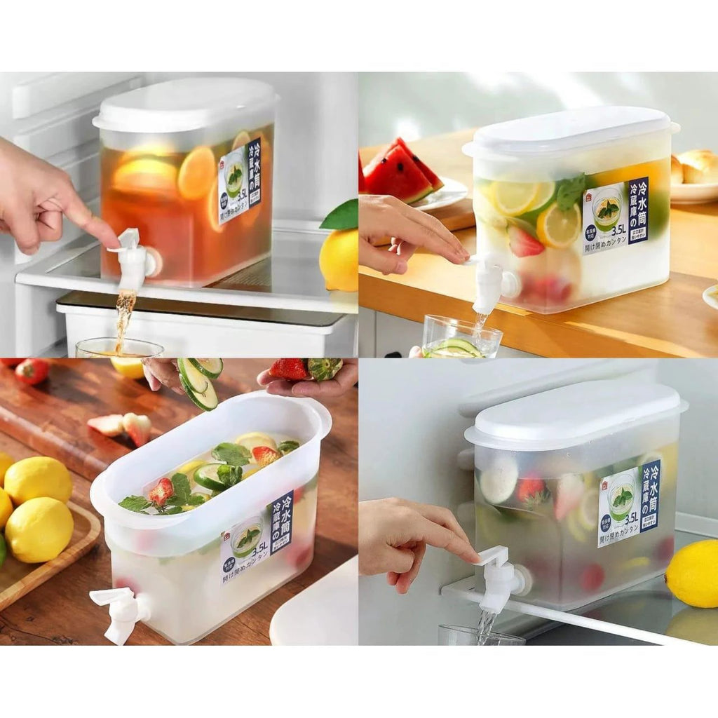 3.5L Tabletop or Fridge Juice Container with Dispenser Tap Juice dispenser Juicer Accessories