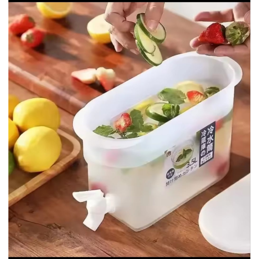 3.5L Tabletop or Fridge Juice Container with Dispenser Tap