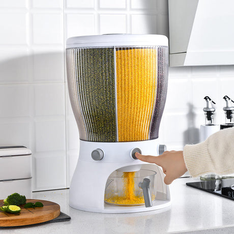 Acrylic Partitioned Rotating Cereal Dispenser- Furaha Finds Kenya