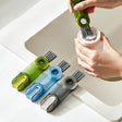 3in1 Bottle, Tumbler, and Crevice Cleaning Brush Nylon, Silicone, Stainless Steel Efficient MultiSurface Cleaning Tool