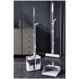 3in1 Broom and Dustpan Set with 360° Rotating Magic Broom Folding & Long Handle Design
