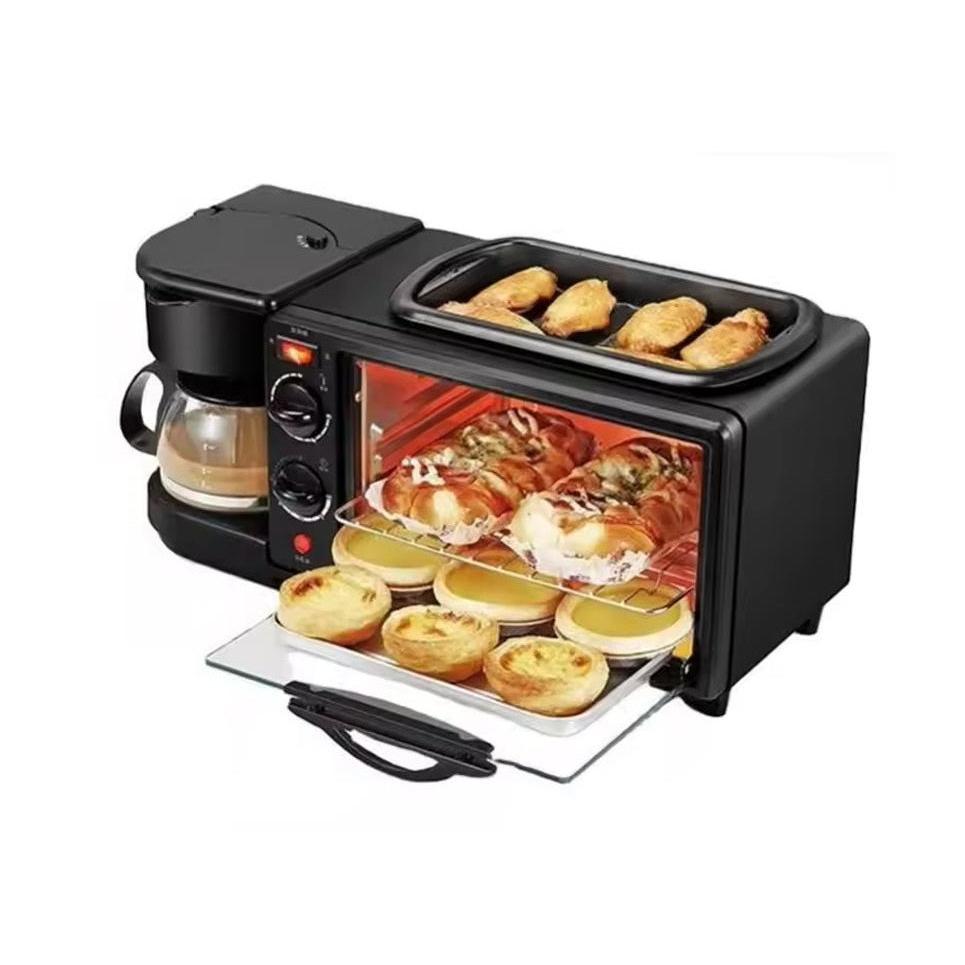 3in1 Sokany Breakfast Maker | Multifunctional Electric Crepe Machine | Mini Round Breakfast Sandwich, Waffle & Crepe Panini Maker.