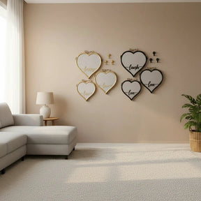 3pc Happy Heart Mirrors Set Mirrors Mirrors