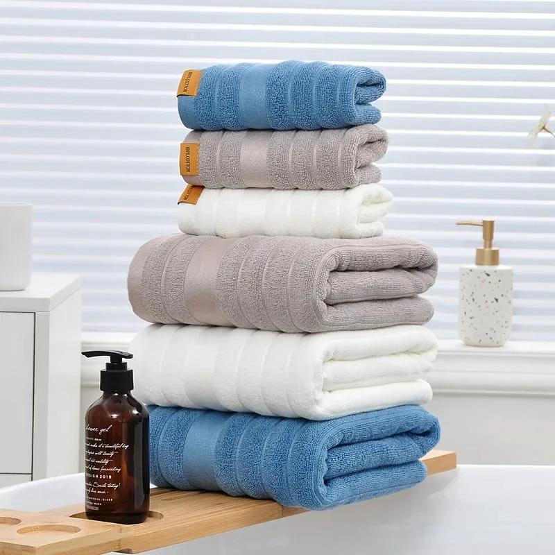 3pcs Bath Towel Set Soft Absorbent and Quick Dry Towels for Home Bathroom Towels Bath Towels & Washcloths