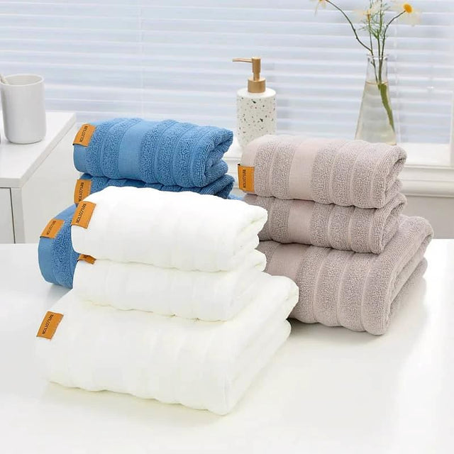 3pcs Bath Towel Set Soft Absorbent and Quick Dry Towels for Home Bathroom Towels Bath Towels & Washcloths
