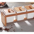 3pcs Ceramic Canister Set Storage and organization Spice Organizers