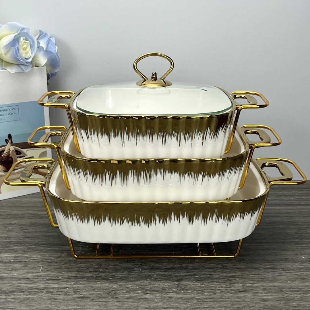 3pcs Ceramic Serving Bowl Set – Elegant, Stackable, and Dishwasher Safe Serving ware Bowls