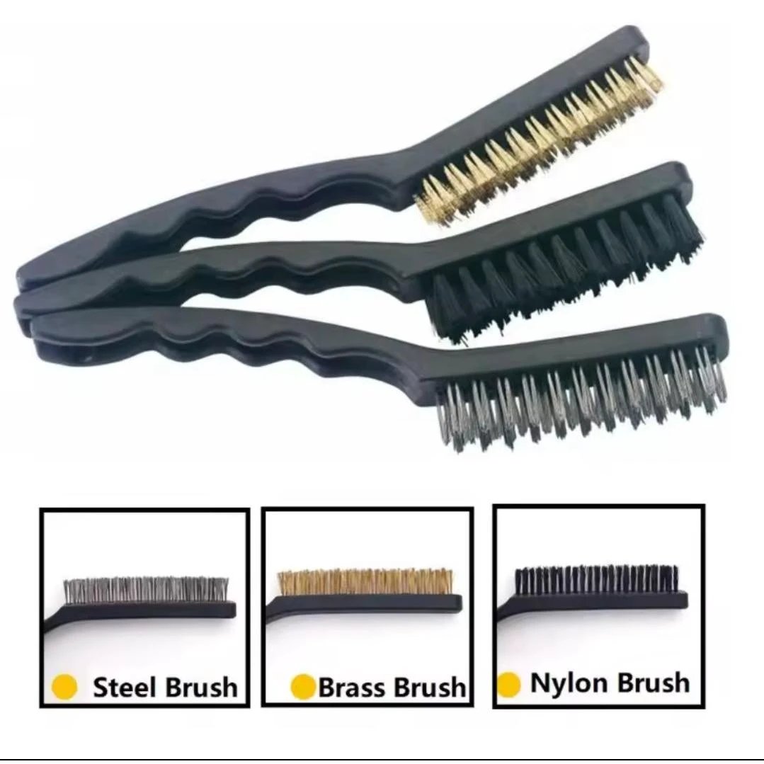 3pcs Copper Cooker Cleaning Brushes Heavy-Duty Kitchen Scrubbers for Stubborn Stains Brush Scrub Brushes