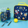 Blue with space galaxy