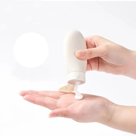 3pcs Nordic Style Women Hose Dispensing Bottle Portable Travel Shampoo Shower Gel & Lotion Dispenser Combo Kit PE PP Material Bathroom Accessories Skin Care Tools