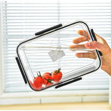 3pcs Set Acrylic Food Storage Containers Clear & Airtight Durable & Easy Clean 3000ml, 1400ml, 550ml