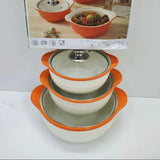 3pcs Soup Pot Set Serving ware Stock Pots