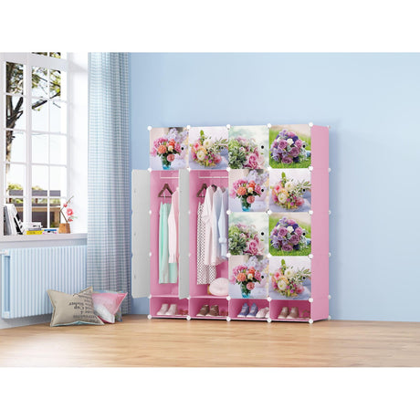 4 Column Plastic Wardrobe | 156cm (Height) x 39cm (Width) x 183cm (Length)