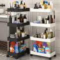4 Layer Multipurpose Storage Rack with Wheels Space Saving Organizer 35 cm L x 21 cm W x 85 cm H Kitchen Racks Household Storage Caddies