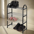 4 Layer Space Saving Folding Shoe Rack Compact Storage Solution