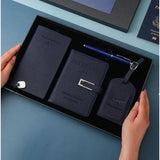 4 Piece Luxury Travel Accessories Set with Gift Box Elegant Travel Essentials