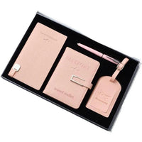 4 Piece Luxury Travel Accessories Set with Gift Box Elegant Travel Essentials Travel Essentials Travel Pouches