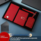 4 Piece Luxury Travel Accessories Set with Gift Box Elegant Travel Essentials