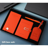 4 Piece Luxury Travel Accessories Set with Gift Box Elegant Travel Essentials