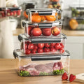4 Piece Transparent Sealed Refrigerator Food Container Set | Large Capacity Storage Storage Containers Food Storage Accessories