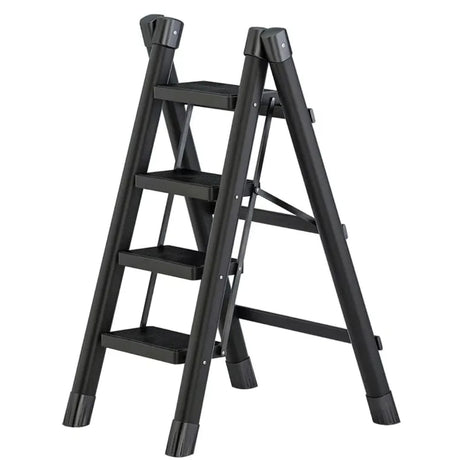 4-Step Foldable Ladder with 330kg Load Capacity and Compact Storage Design