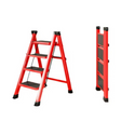 4-Step Foldable Ladder with 330kg Load Capacity and Compact Storage Design