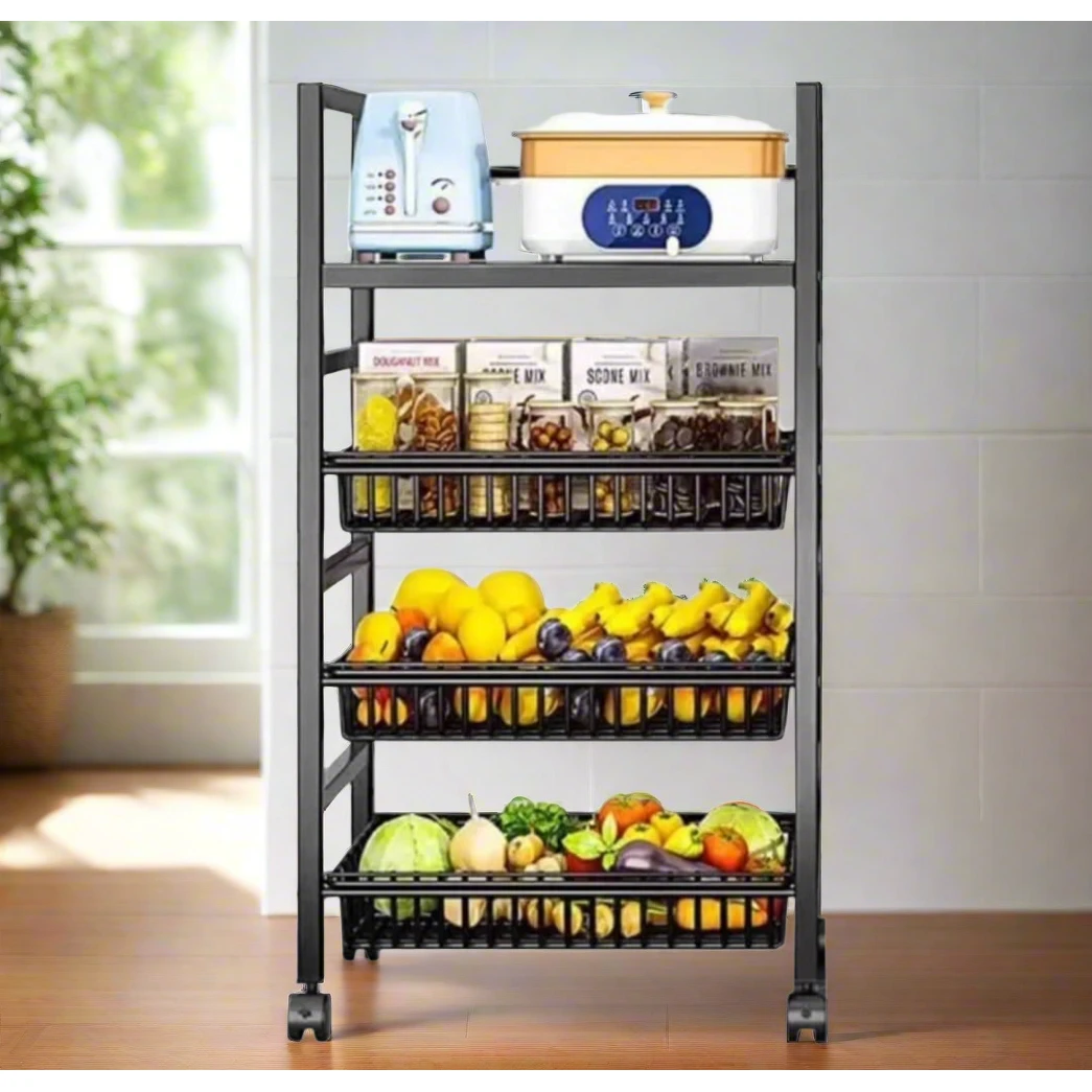 4 Tier Heavy Duty Storage Shelf Organizer Kitchen Rack Kitchen Organizers