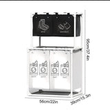 4 in 1 Laundry Garment Sorter with Removable Non Woven Baskets