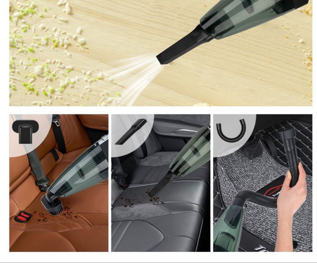 4 in 1 Portable Wet & Dry Rechargeable Wireless Vacuum Cleaner 120W Car & Home Use
