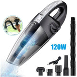 4 in 1 Portable Wet & Dry Rechargeable Wireless Vacuum Cleaner 120W Car & Home Use