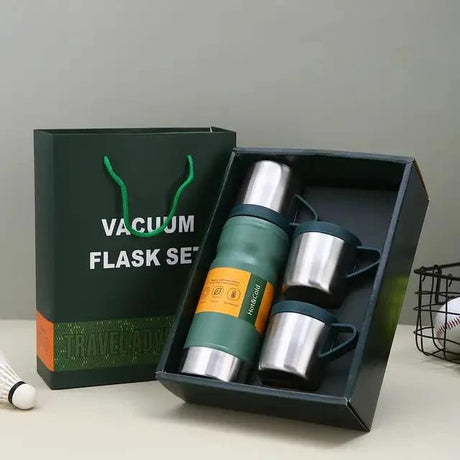 4 in 1 Vacuum Flask Set Durable & Portable Design Lunch Boxes & Bottles Thermoses