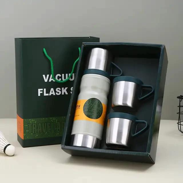 4 in 1 Vacuum Flask Set Durable & Portable Design Lunch Boxes & Bottles Thermoses