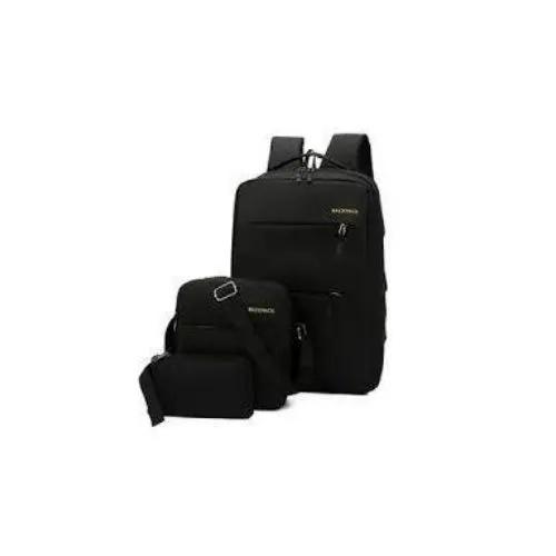 3-Piece Backpack Set Bags Laptop Backpacks