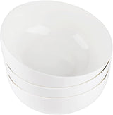 9 inch White Ceramic Round Dessert  Salad Serving Bowl One Piece High Quality Serveware