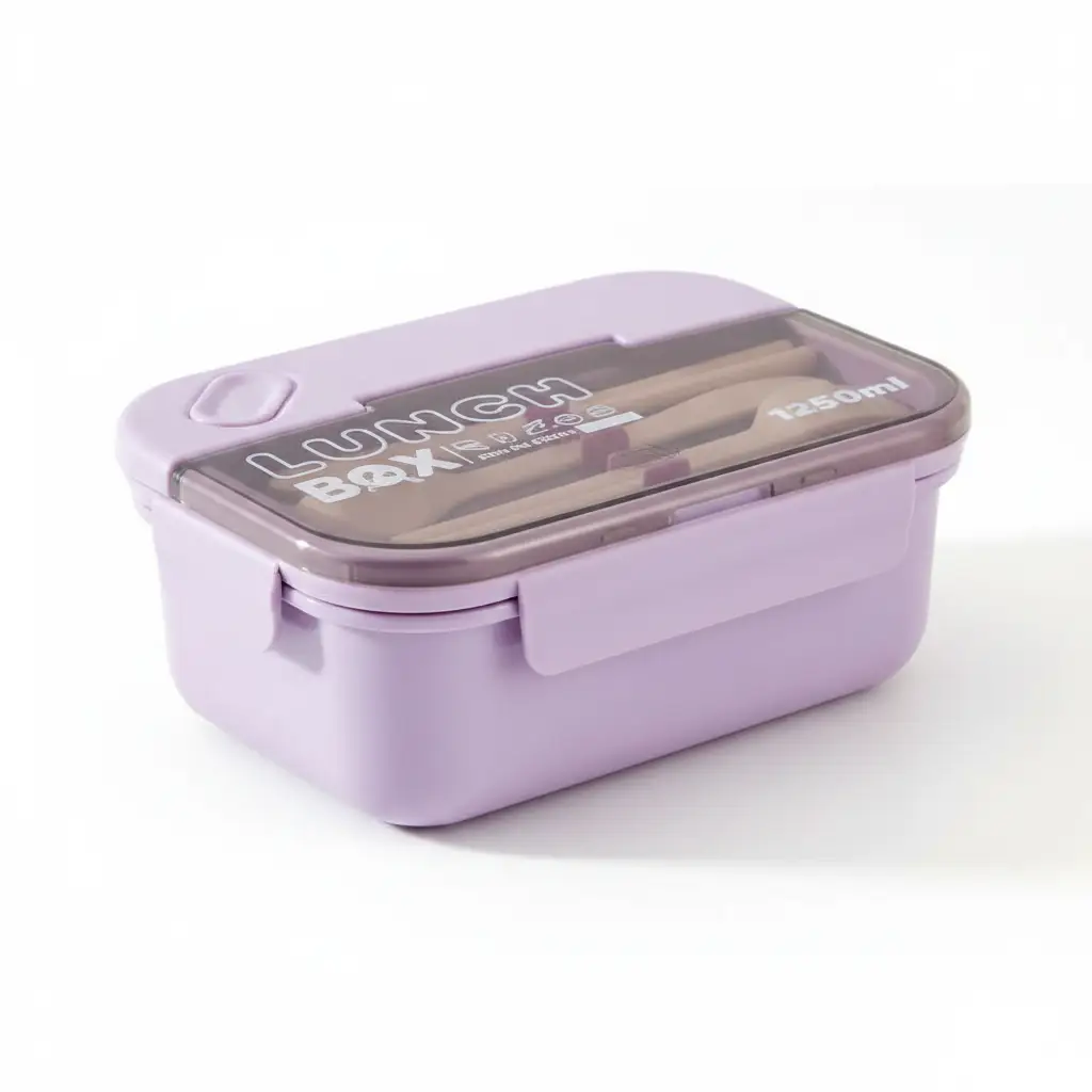 3 Grid Lunch Box 1250ml Keeps Meals Fresh For Work Kitchen & Dining Lunch Containers