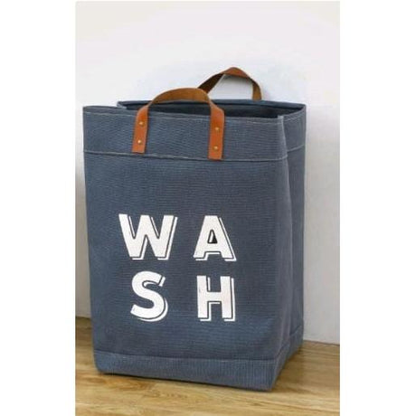 45 x mm x 20cm Crafted Durable Cotton Canvas Laundry Baskets with Stylish Leather Handles | Laundry Baskets Storage Organizer