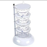 5 Layer Rotating Spice Seasoning Stand | Acrylic Spice Rack Organizer- Furaha Finds Kenya