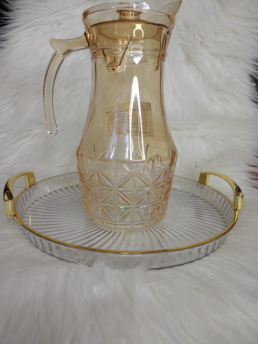 Classic Glass Water Jug – 1.8L Timeless Table Pitcher