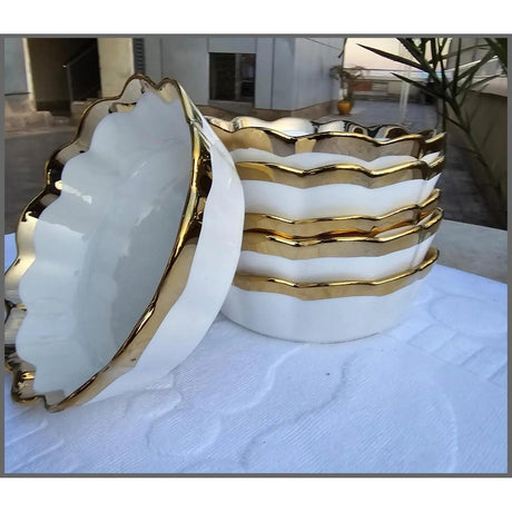 Classy Gold Salad Big Bowl- Furaha Finds Kenya
