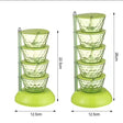 5 Layer Rotating Spice Seasoning Stand | Acrylic Spice Rack Organizer- Furaha Finds Kenya