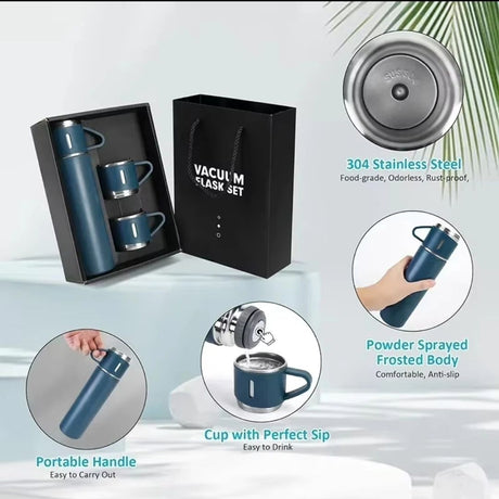 500ml Stainless Steel Gift Set Flask