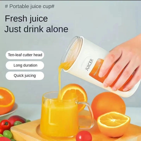 Portable Juicer Cup 350ml USB Rechargeable