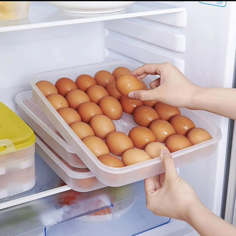30pcs Stackable Egg Tray | Durable PP Egg Storage Solution | Efficient Kitchen Organizer- Furaha Finds Kenya