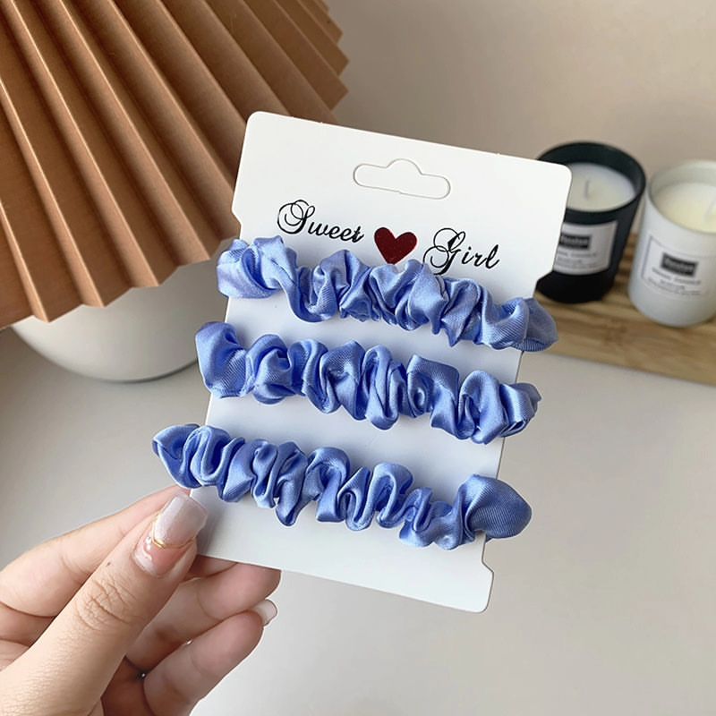 Furaha Finds 3PCS Vintage Satin Leopard Scrunchies Set 